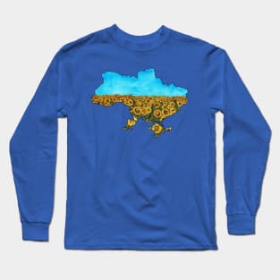 Sunflowers for Ukraine Long Sleeve T-Shirt